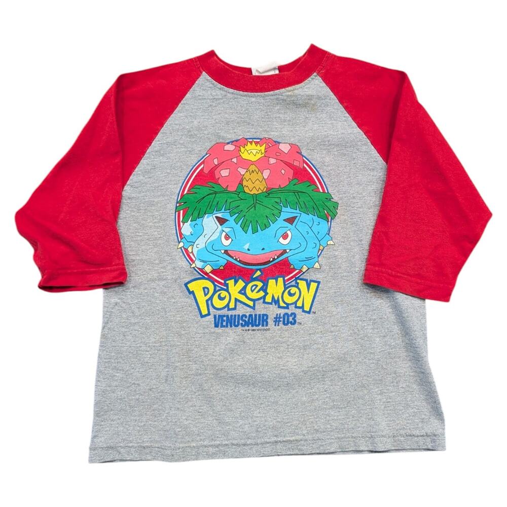 1999 Youth Venusaur Sports Series 3/4 Sleeve Pokémon T-shirt